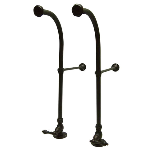 Kingston Brass CC455ML Rigid Freestand Supplies with Stop Porcelain Lever Handle, Oil Rubbed Bronze - Oil Rubbed Bronze