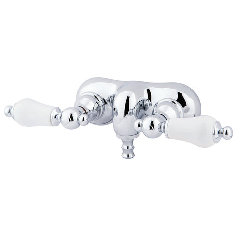 Kingston Brass CC46T1 Vintage 3-3/8" Wall Mount Tub Filler, Polished Chrome - Polished Chrome