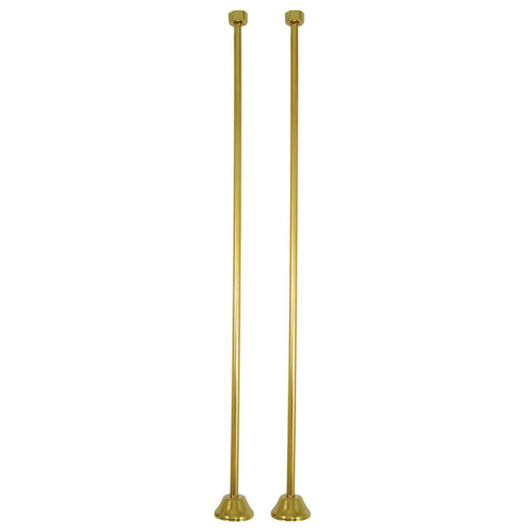 Kingston Brass CC482 Straight Bath Supply, Polished Brass - Polished Brass