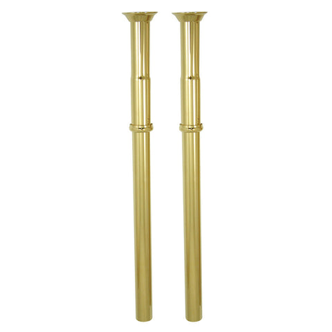 Kingston Brass CC492 Concealed Adjustable Height Shell For Supply Lines, Polished Brass - Polished Brass