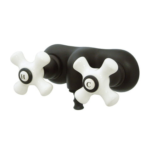 Kingston Brass CC49T5 Vintage 3-3/8" Wall Mount Tub Filler, Oil Rubbed Bronze - Oil Rubbed Bronze