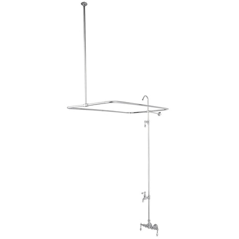 Kingston Brass CC62T1 Vintage 3-3/8" Wall Mount Tub Filler, Polished Chrome - Polished Chrome