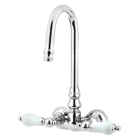 Kingston Brass CC76T1 Vintage 3-3/8" Wall Mount Tub Filler, Polished Chrome - Polished Chrome