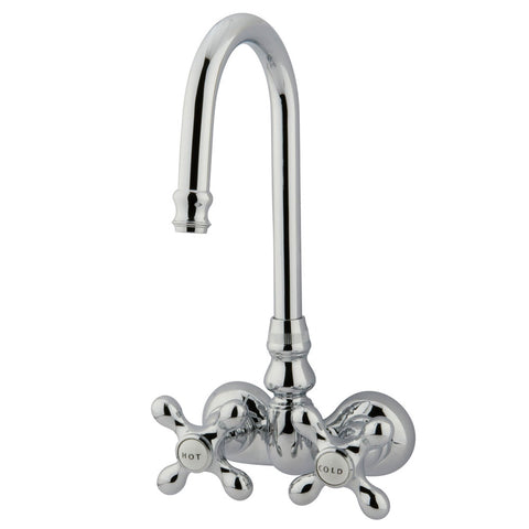 Kingston Brass CC78T1 Vintage 3-3/8" Wall Mount Tub Filler, Polished Chrome - Polished Chrome