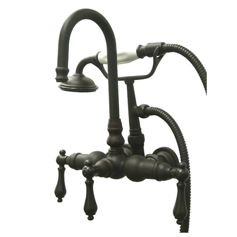Kingston Brass CC7T5 Vintage 3-3/8" Wall Mount Tub Filler, Oil Rubbed Bronze - Oil Rubbed Bronze