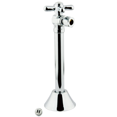 Kingston Brass CC83201X 1/2" Sweat, 3/8" O.D. Compression Angle Shut-off Valve with 5" Extension, Chrome - Polished Chrome