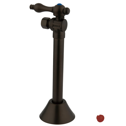 Kingston Brass CC83205 1/2" Sweat, 3/8" O.D. Compression Angle Shut-off Valve with 5" Extension, Oil Rubbed Bronze - Oil Rubbed Bronze