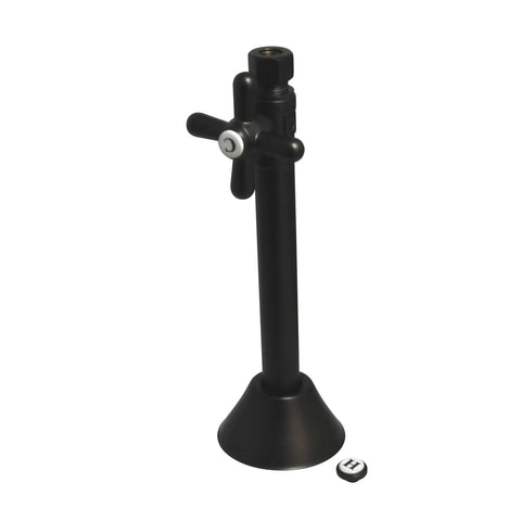 Kingston Brass CC83255X 1/2" Sweat, 3/8" O.D. Compression Straight Shut-off Valve with 5" Extension, Oil Rubbed Bronze - Oil Rubbed Bronze