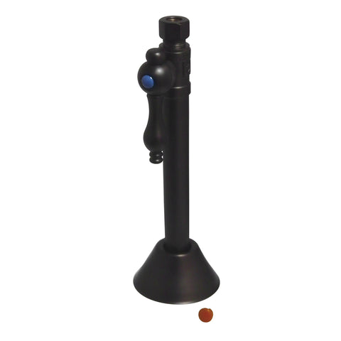 Kingston Brass CC83255 1/2" Sweat, 3/8" O.D. Compression Straight Shut-off Valve with 5" Extension, Oil Rubbed Bronze - Oil Rubbed Bronze