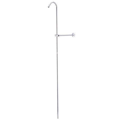 Kingston Brass CCR601 Vintage Shower Riser And Wall Support, Polished Chrome - Polished Chrome