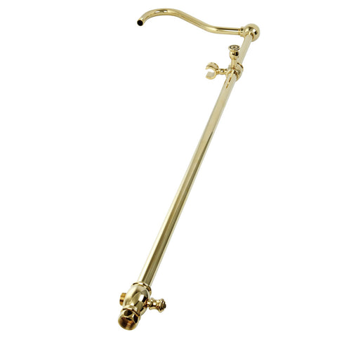 Kingston Brass CCR6122 Vintage 60" Add On Shower With 12" Shower Arm, Polished Brass - Polished Brass