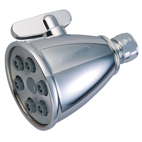 Kingston Brass CK138A1 Victorian 3" Diameter Adjustable Shower Head With 6 Jets, Polished Chrome - Polished Chrome