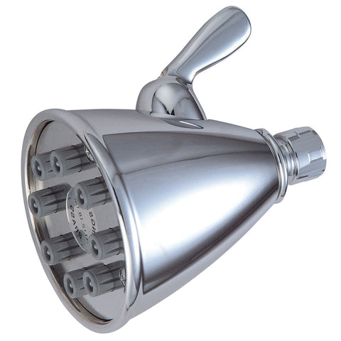 Kingston Brass CK139A1 Victorian 3-5/8" Diameter Adjustable Brass Shower Head With 8 Jets, Polished Chrome - Polished Chrome