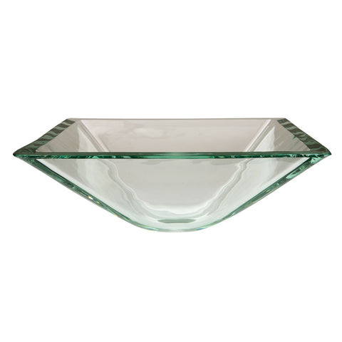 Fauceture CV1616VCC 3/4" Crystal Clear Vessel Sink, Clear - Crystal Clear