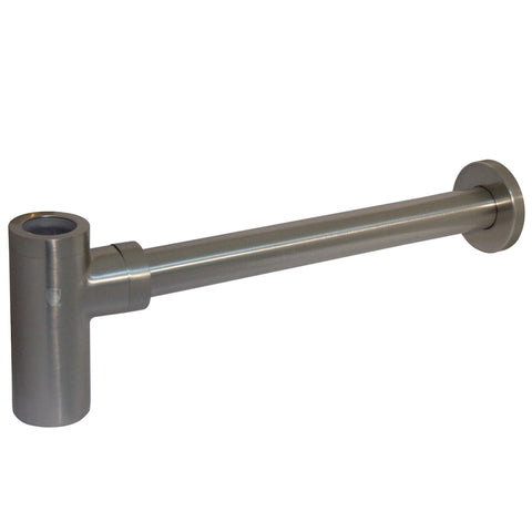 Fauceture DD8108 Modern Bottle-Trap Brass Round Siphon, Satin Nickel - Satin Nickel