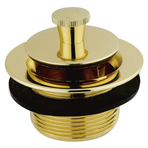 Kingston Brass DLL202 Lift with Lock Bath Tub Drain, Polished Brass - Polished Brass