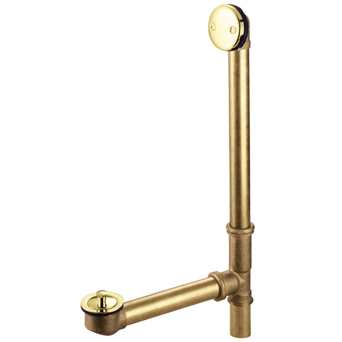 Kingston Brass DLL3162 Bath Tub Drain with Overflow, Polished Brass - Polished Brass