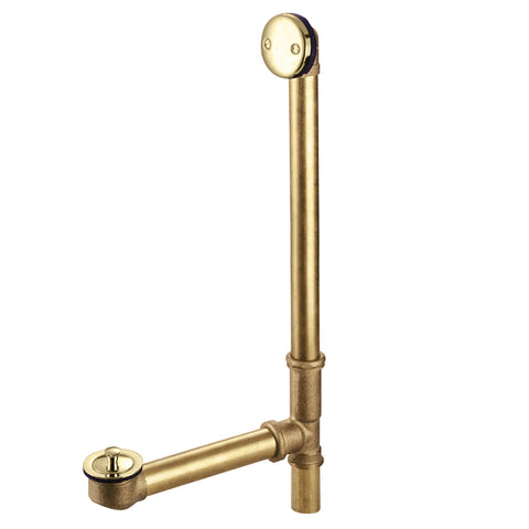 Kingston Brass DLL3182 Bath Tub Drain with Overflow, Polished Brass - Polished Brass