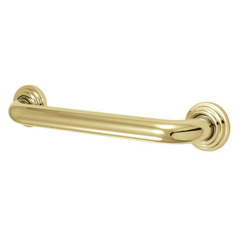 Kingston Brass DR214122 Milano 12" Grab Bar, Polished Brass - Polished Brass