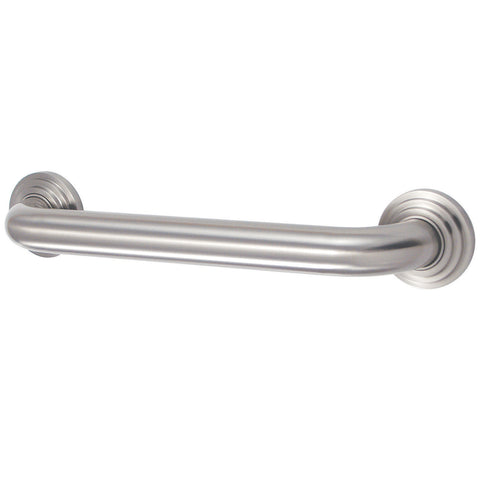 Kingston Brass DR214128 Milano 12" Grab Bar, Satin Nickel - Satin Nickel