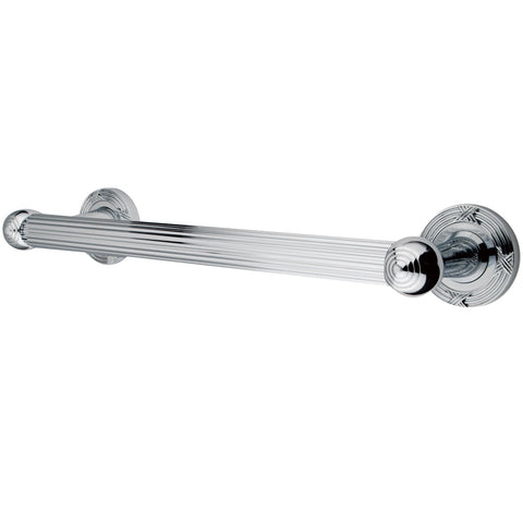 Kingston Brass DR910121 Georgian 12" Decorative Grab Bar, Chrome - Polished Chrome
