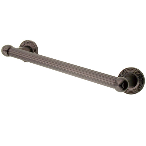 Kingston Brass DR910125 Georgian 12" Decorative Grab Bar, Oil Rubbed Bronze - Oil Rubbed Bronze