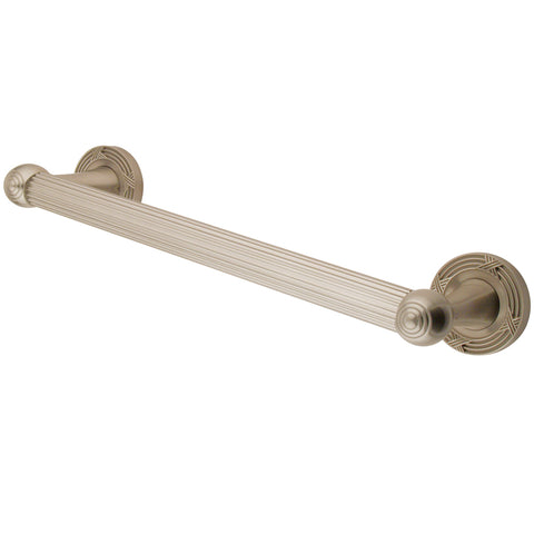 Kingston Brass DR910128 Georgian 12" Decorative Grab Bar, Satin Nickel - Satin Nickel