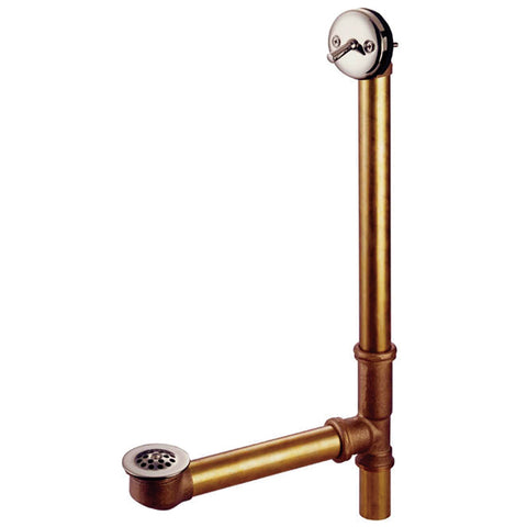 Kingston Brass DTL1168 Bath Tub Drain with Overflow, Satin Nickel - Satin Nickel