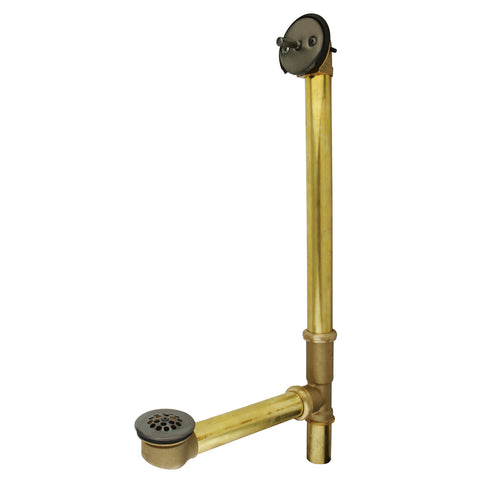 Kingston Brass DTL1185 Made To Match 18" Trip Lever Waste & Overflow With Grid, Oil Rubbed Bronze - Oil Rubbed Bronze