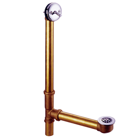 Kingston Brass DTL1201 Bath Tub Drain with Overflow, Chrome - Polished Chrome