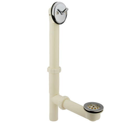 Kingston Brass DTLA1161 Bath Tub Drain with Overflow, Chrome - Polished Chrome