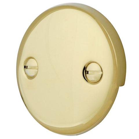 Kingston Brass DTT102 Bath Tub Overflow Plate, Polished Brass - Polished Brass