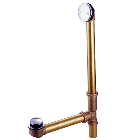 Kingston Brass DTT2161 Tip-Toe Bath Tub Drain with Overflow, Chrome - Polished Chrome