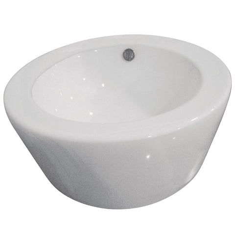 Fauceture EV4019 Dynasty Vessel Sink, White - White