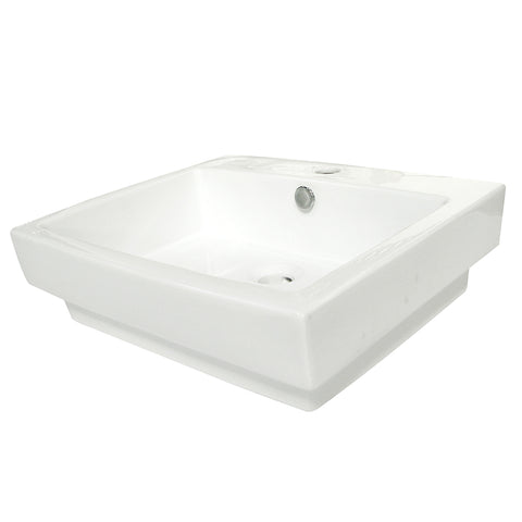 Fauceture EV4024 Plaza Vessel Sink, White - White