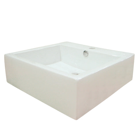 Fauceture EV4042 Commodore Vessel Sink, White - White
