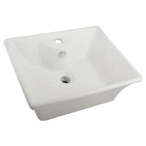 Fauceture EV4049 Forte Vessel Sink, White - White