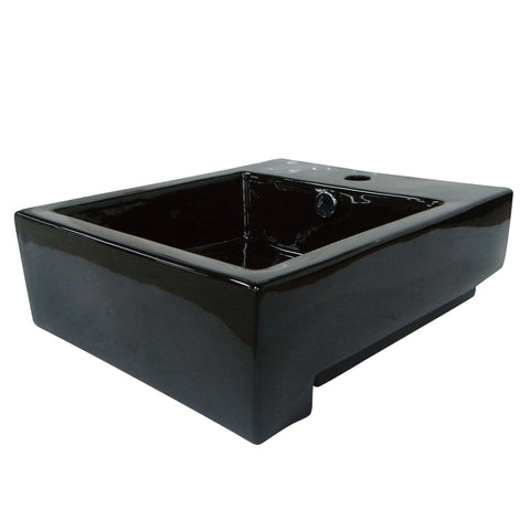 Fauceture EV4076K Citadel Vessel Sink, Black - Black