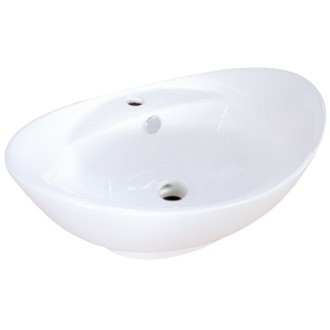 Fauceture EV4080 Harmon Vessel Sink, White - White