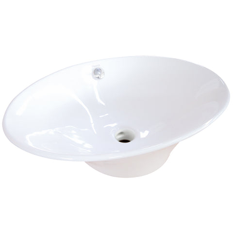 Fauceture EV4110 Blossom Vessel Sink, White - White