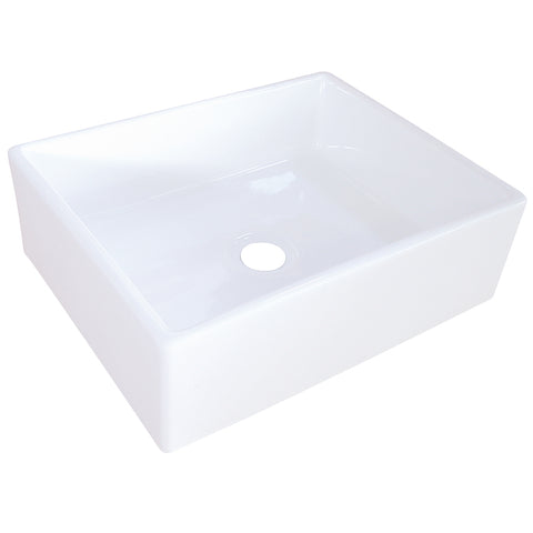 Fauceture EV4158 Elements Vessel Sink, White - White
