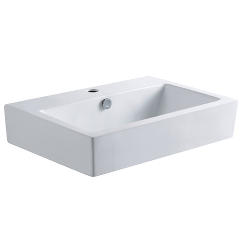 Fauceture EV4318 Century Vessel Sink, White - White