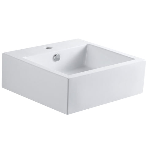 Fauceture EV4319 Sierra Vessel Sink, White - White