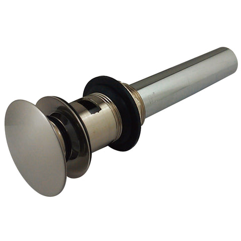 Fauceture EV6008 Push Pop-up Drain with Overflow, Satin Nickel - Satin Nickel