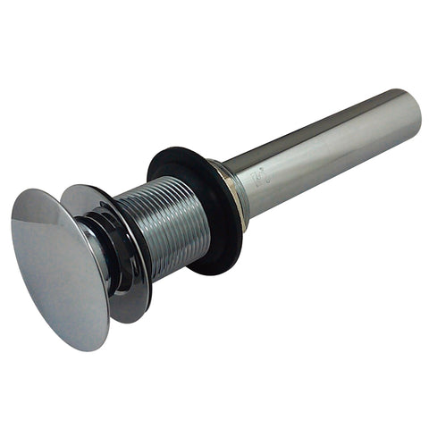Fauceture EV7001 Push Pop-up Drain without Overflow, Chrome - Polished Chrome