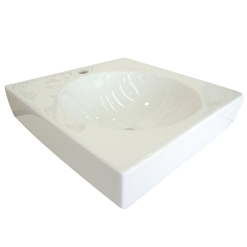 Fauceture EV7018 Beverly Hills Vessel Sink, White - White