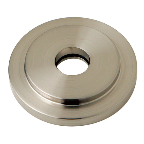 Kingston Brass FLEURO8 Heavy Duty Round Solid Cast Brass Shower Flange, Satin Nickel - Satin Nickel
