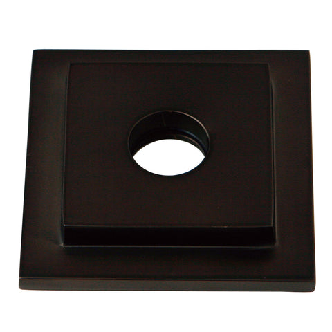 Kingston Brass FLSQUARE5 Heavy Duty Square Solid Cast Brass Shower Flange, Oil Rubbed Bronze - Oil Rubbed Bronze