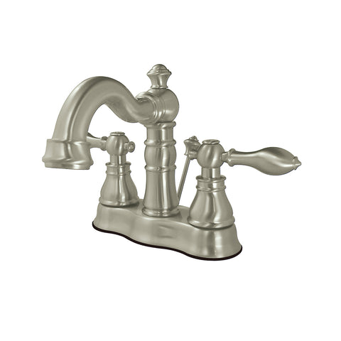 Fauceture FS1608ACL 4-Inch Centerset Lavatory Faucet, Satin Nickel - Satin Nickel
