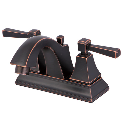 Fauceture FS4646DL 4-Inch Centerset Lavatory Faucet, Naples Bronze - Naples Bronze